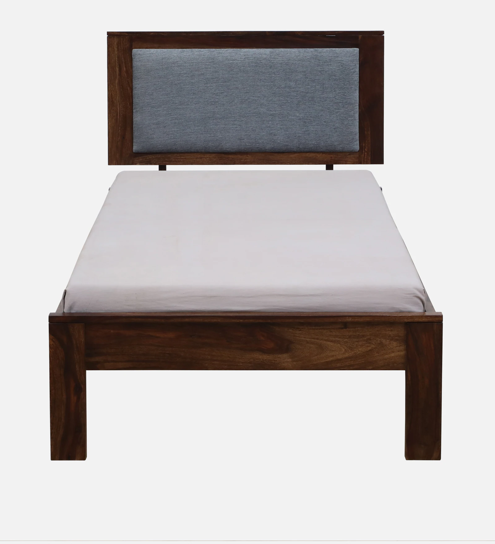 Elara Solid Sheesham Wood Single Bed in Premium Walnut Finish - Image 7