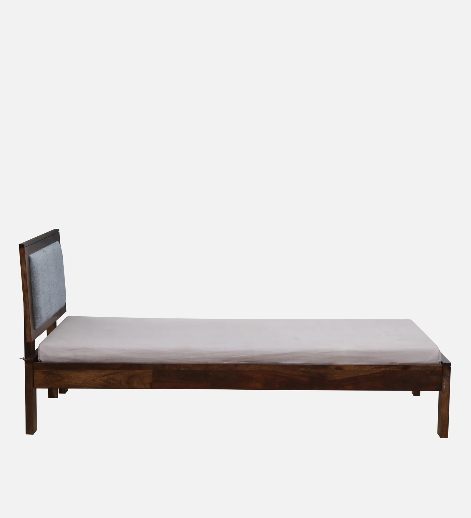 Elara Solid Sheesham Wood Single Bed in Premium Walnut Finish - Image 8
