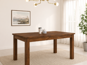 Eldora Solid Sheesham Wood Modern Dining Table