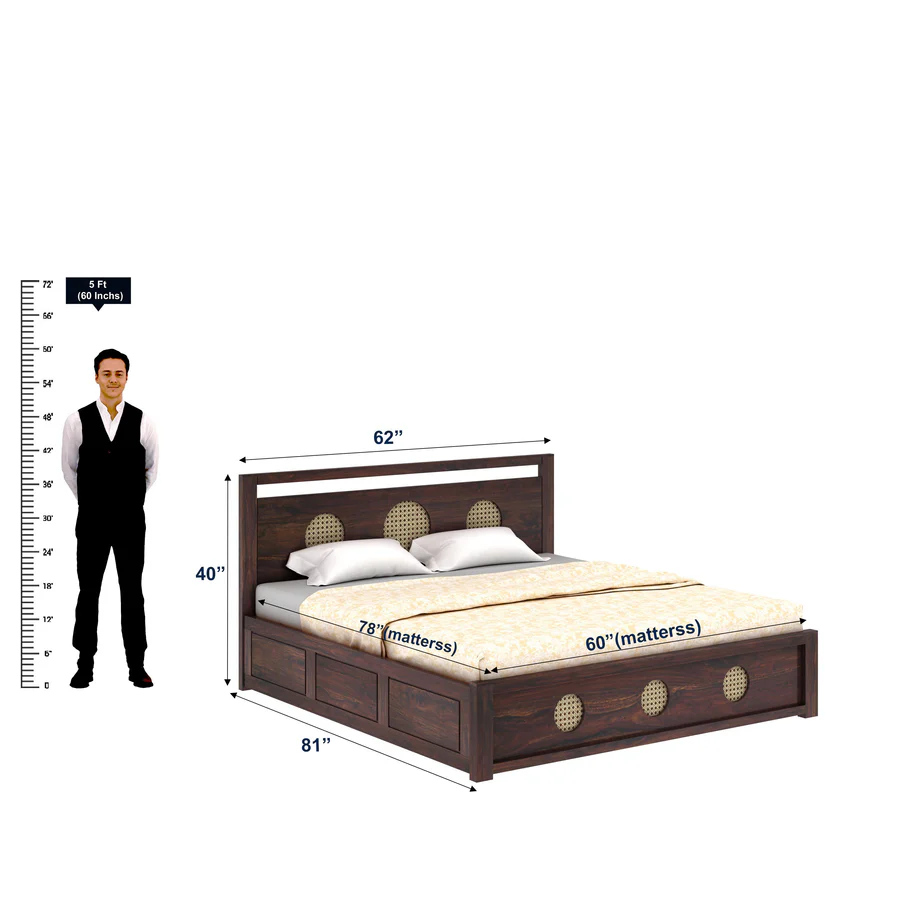 Eldoria Solid Wood Bed with Minimalist and Elegant Design - Image 6