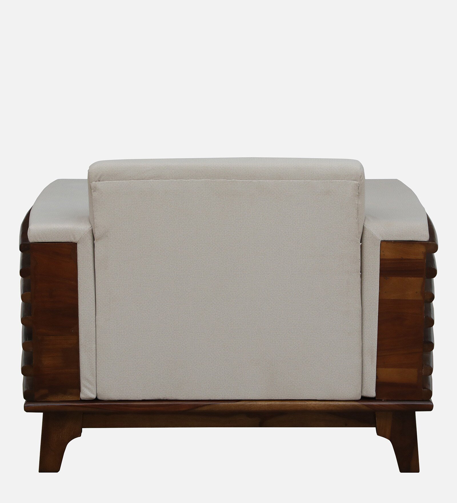 Elegant Solid Sheesham Wood 1 Seater Sofa in Honey Oak Finish for Modern Homes - Image 4