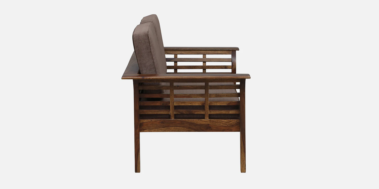 Elegant Solid Sheesham Wood 2 Seater Sofa in Honey Oak Finish for Modern Living Spaces - Image 4