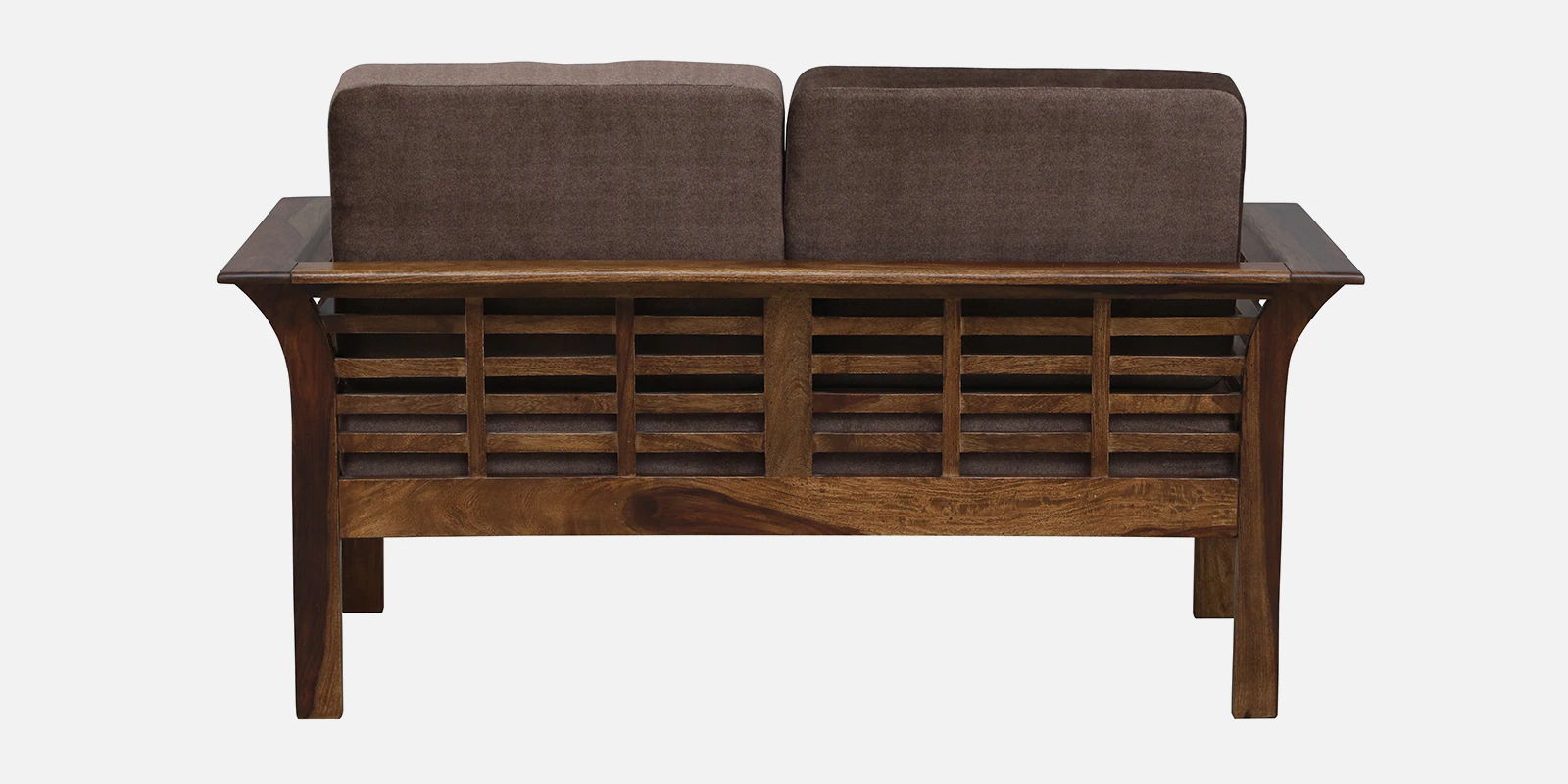 Elegant Solid Sheesham Wood 2 Seater Sofa in Honey Oak Finish for Modern Living Spaces - Image 7