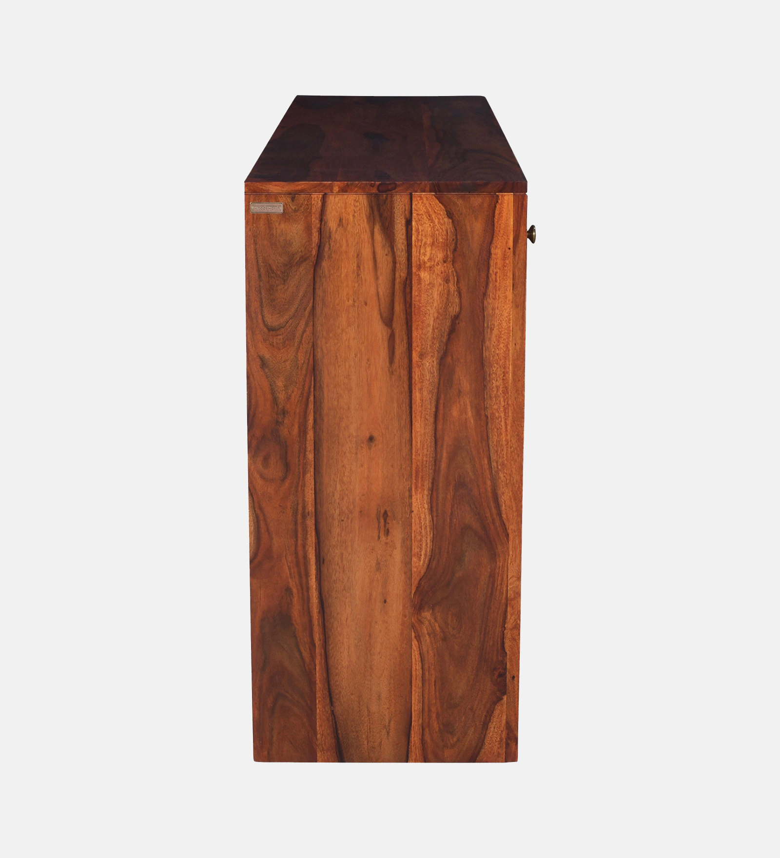 Elowen Solid Sheesham Wood Storage Cabinet in Honey Walnut Finish - Image 2