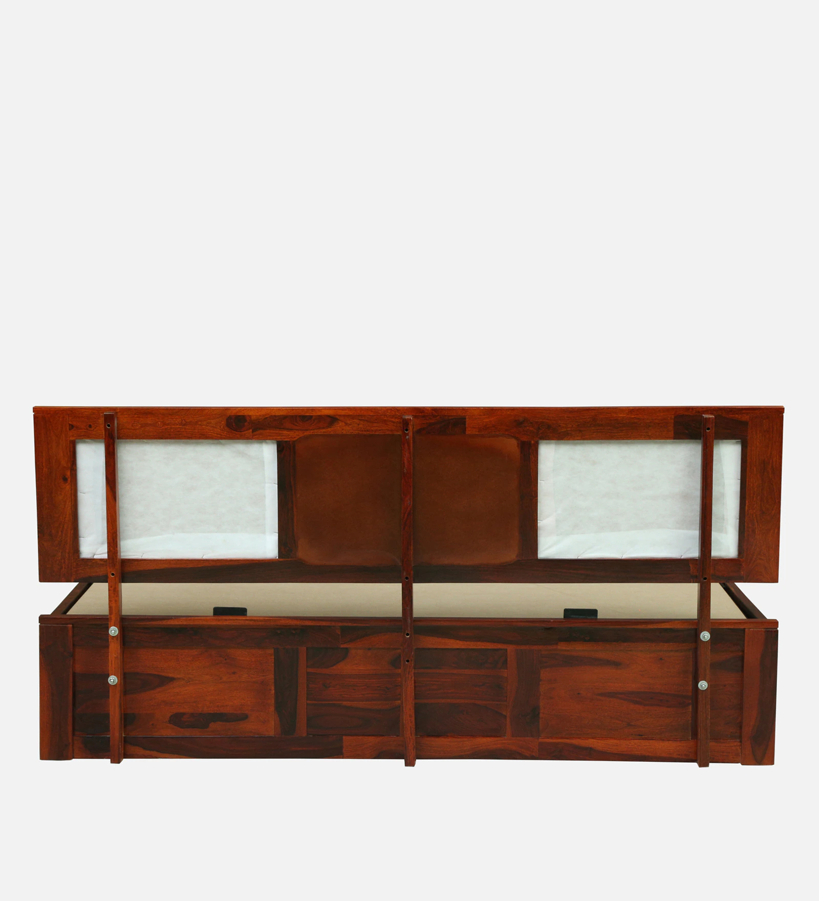 Elviston Contemporary Solid Wood Double Bed with Premium Finish - Image 2