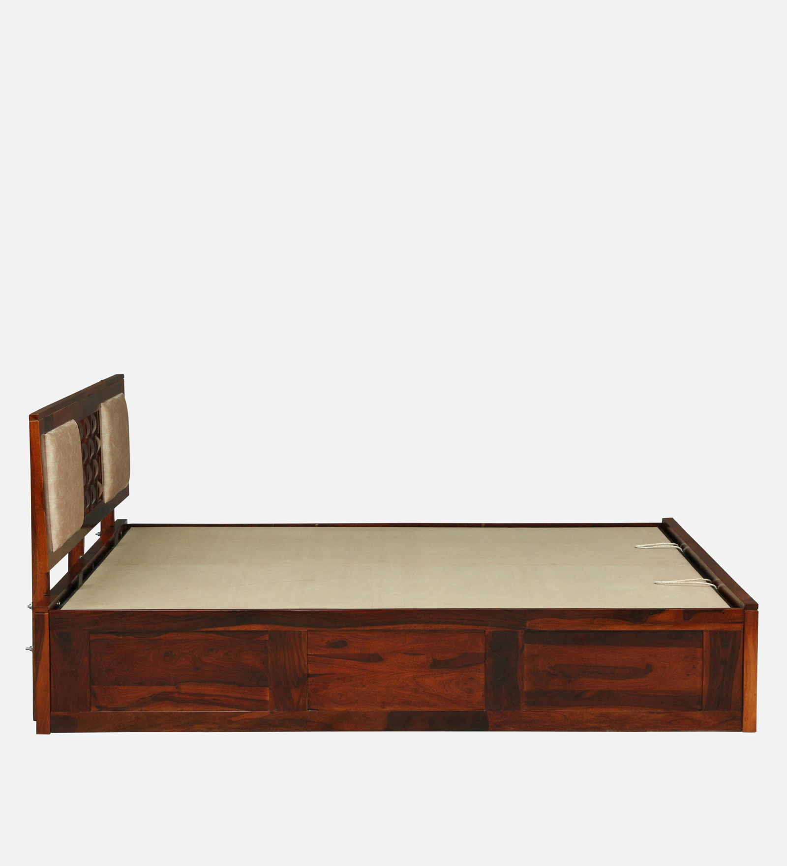 Elviston Contemporary Solid Wood Double Bed with Premium Finish - Image 3