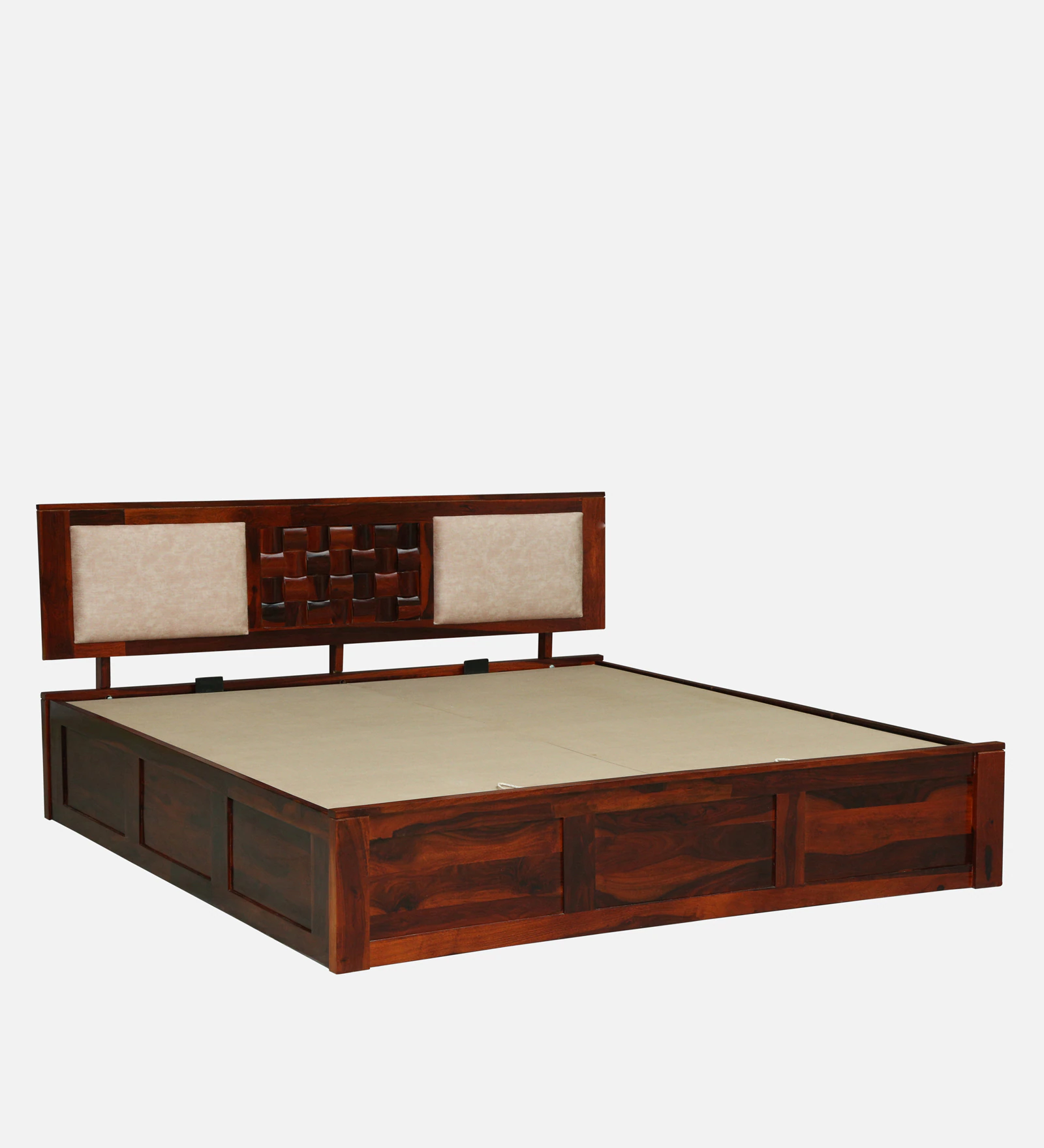Elviston Contemporary Solid Wood Double Bed with Premium Finish - Image 7