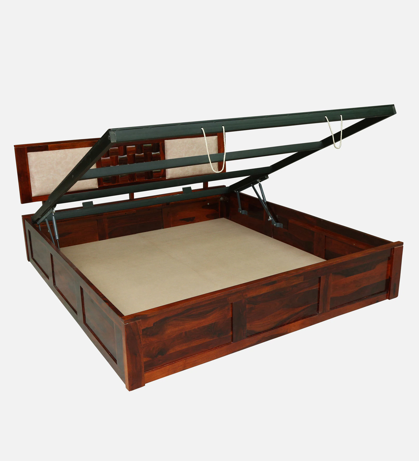 Elviston Contemporary Solid Wood Double Bed with Premium Finish - Image 8