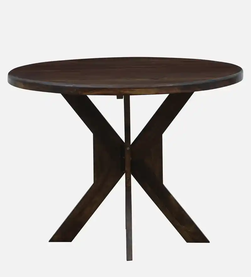 Elviston Premium Solid Sheesham Wood Dining Table in Honey Oak Finish - Image 2