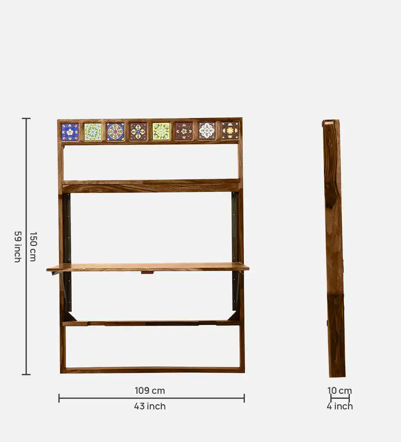 Elvora Premium Solid Sheesham Wood Dining Table - Image 4