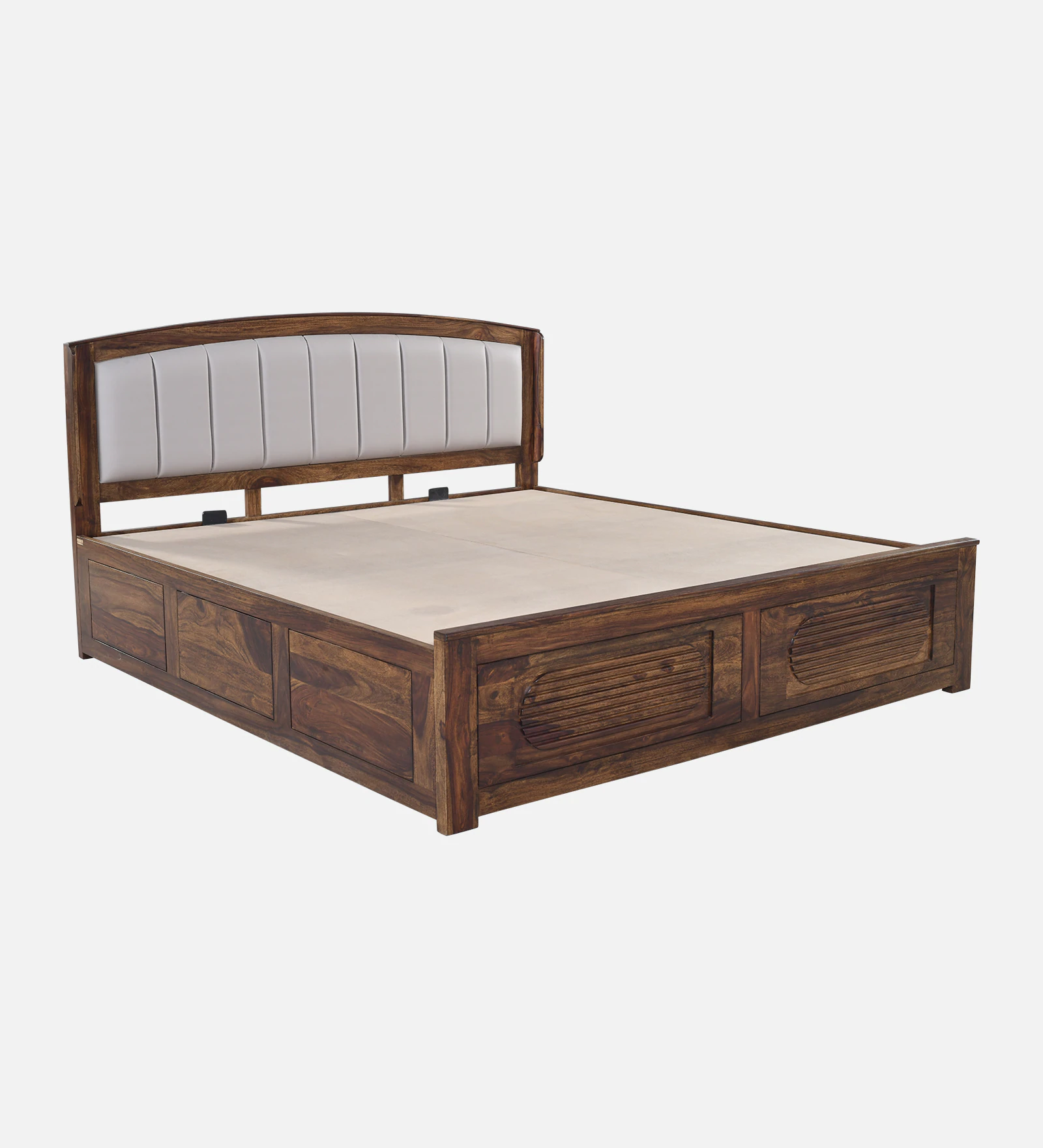 Elvora Premium Solid Sheesham Wood Platform Double Bed - Image 6
