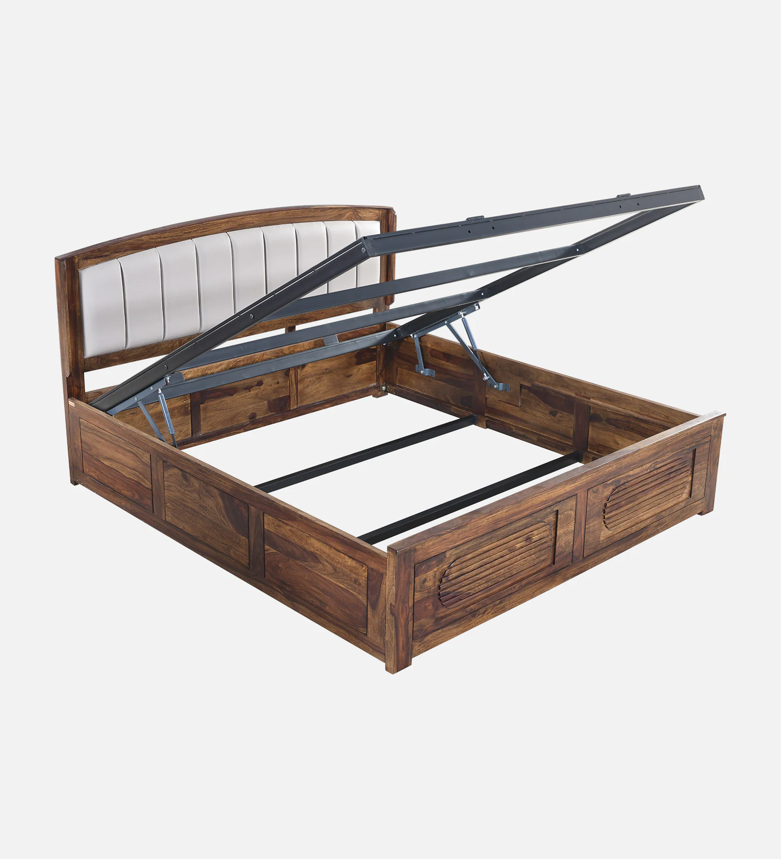 Elvora Premium Solid Sheesham Wood Platform Double Bed - Image 7