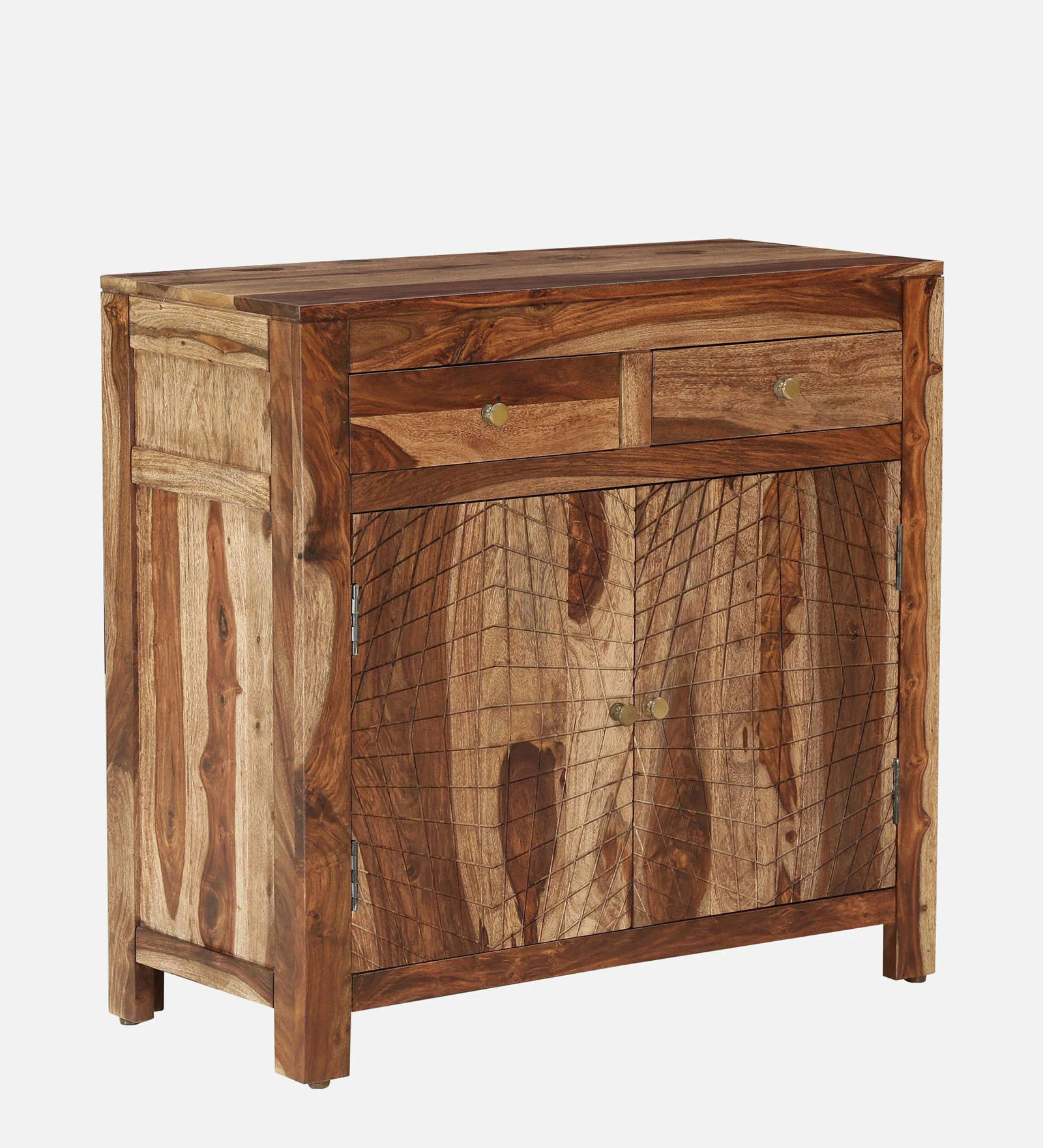 Elvora Solid Sheesham Wood Storage Cabinet with Spacious Dual Door Design - Image 8
