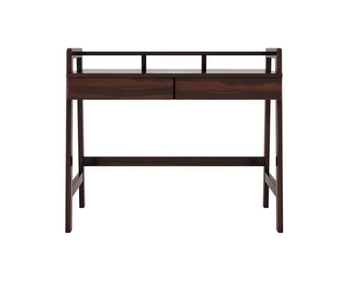 Elvora Solid Sheesham Wood Study Table with Spacious Worktop in Honey Oak Finish - Image 2