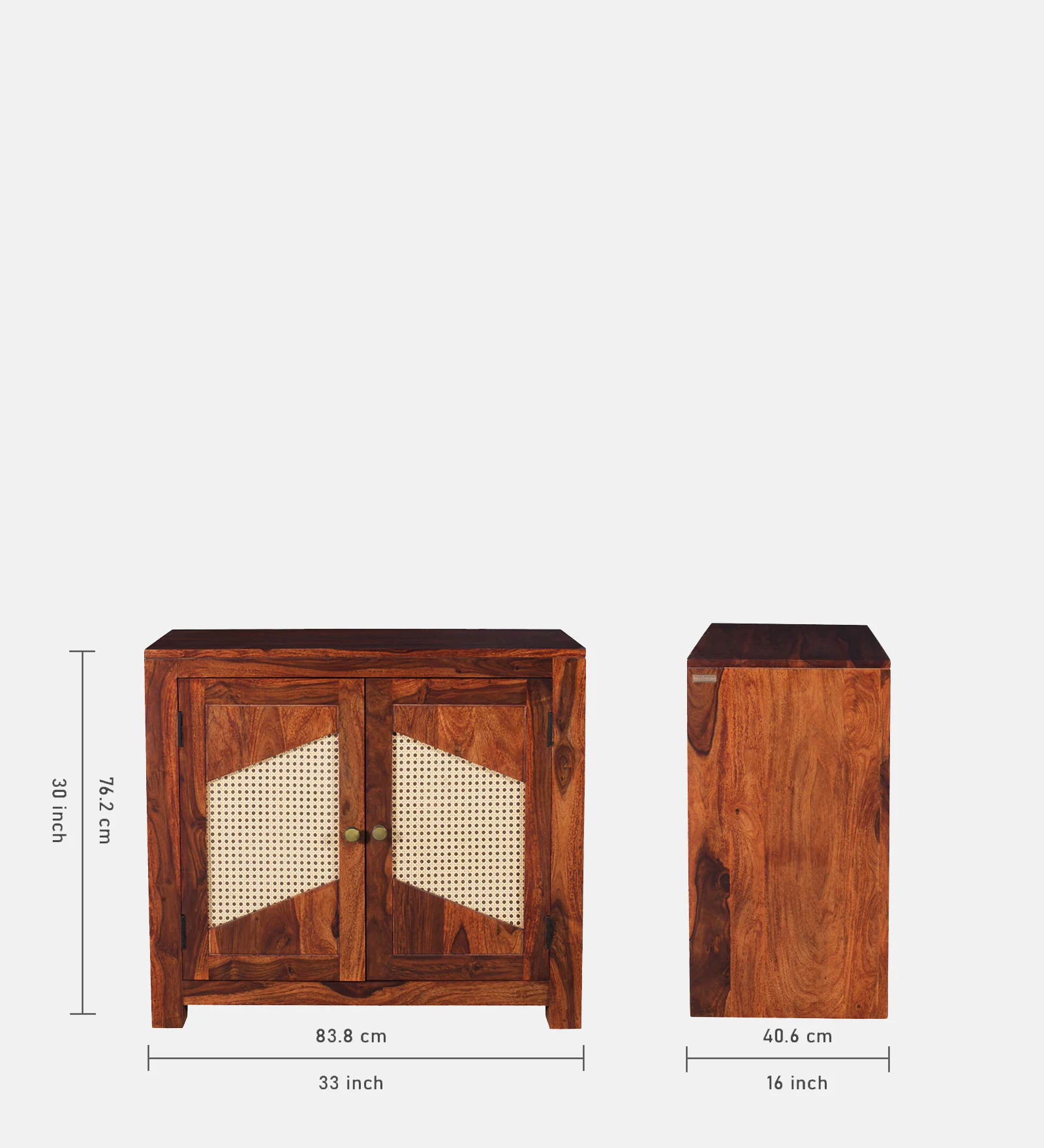 Estoria Premium Wooden Cabinet in Dark Walnut Finish - Image 3