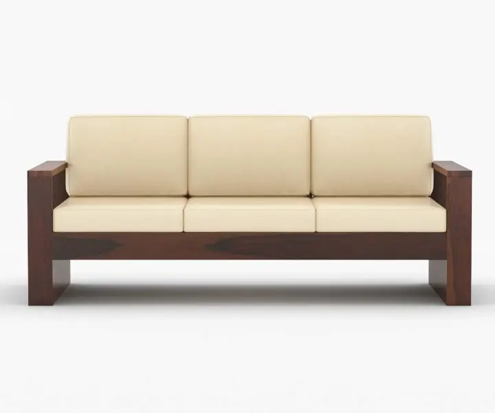 EverRoot Handcrafted Solid Sheesham Wood Sofa - Image 5