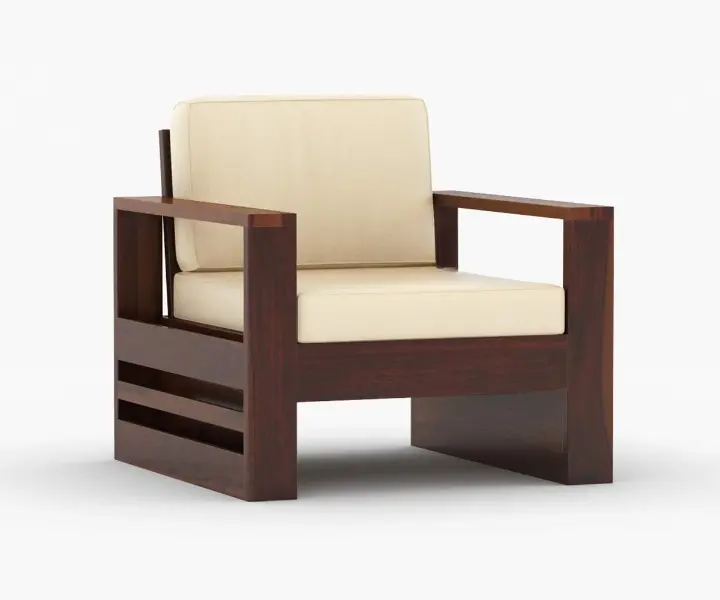 EverRoot Handcrafted Solid Sheesham Wood Sofa - Image 6