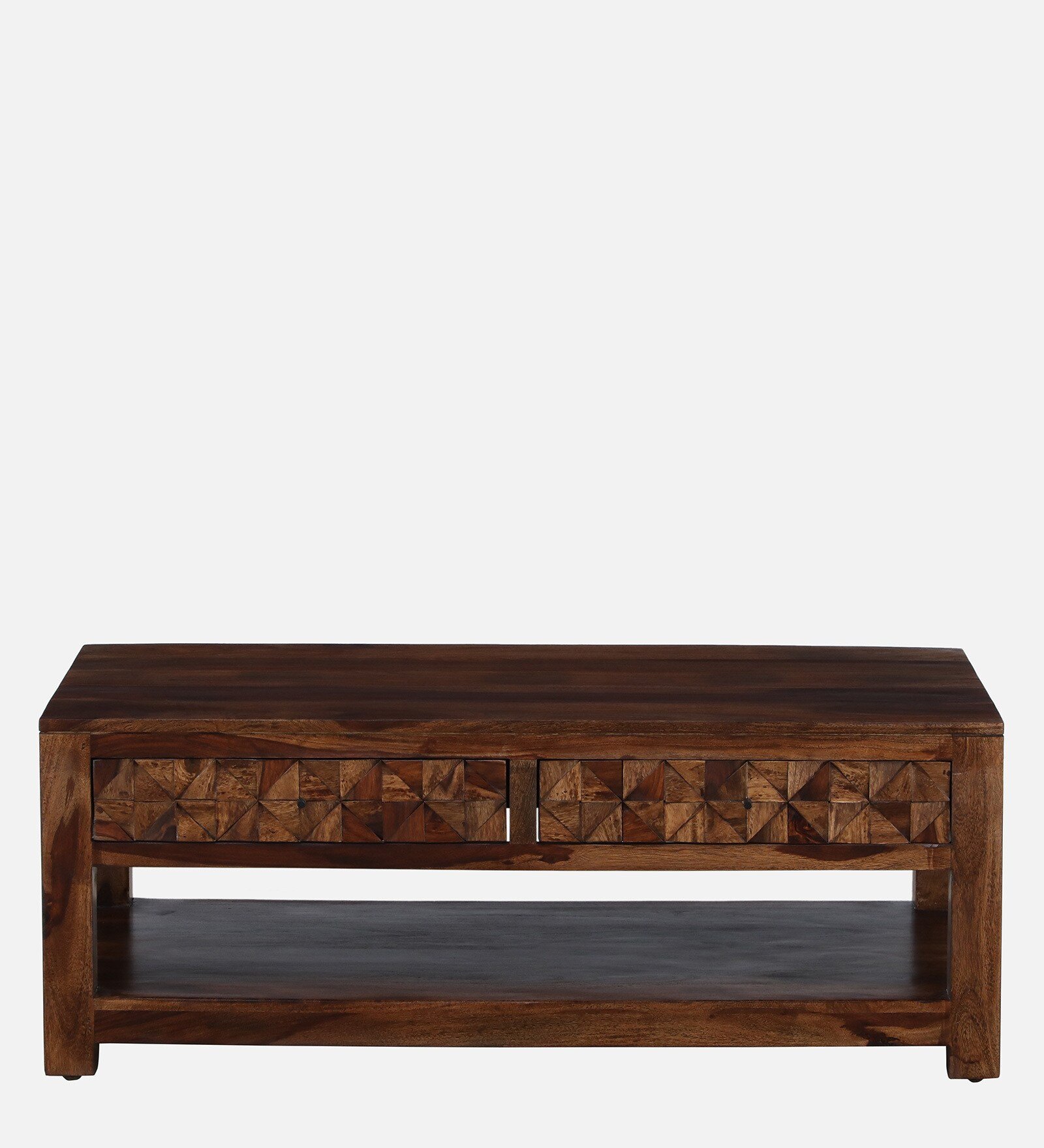 Everwood Premium Coffee Table with Spacious Utility Shelf - Image 2