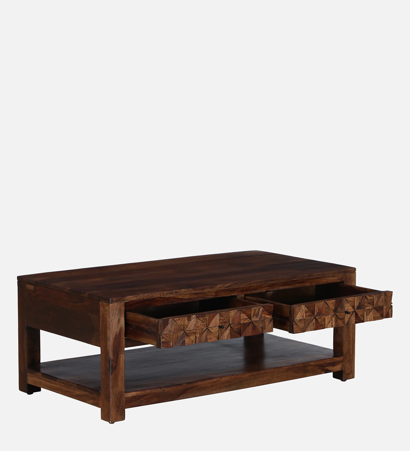 Everwood Premium Coffee Table with Spacious Utility Shelf - Image 6