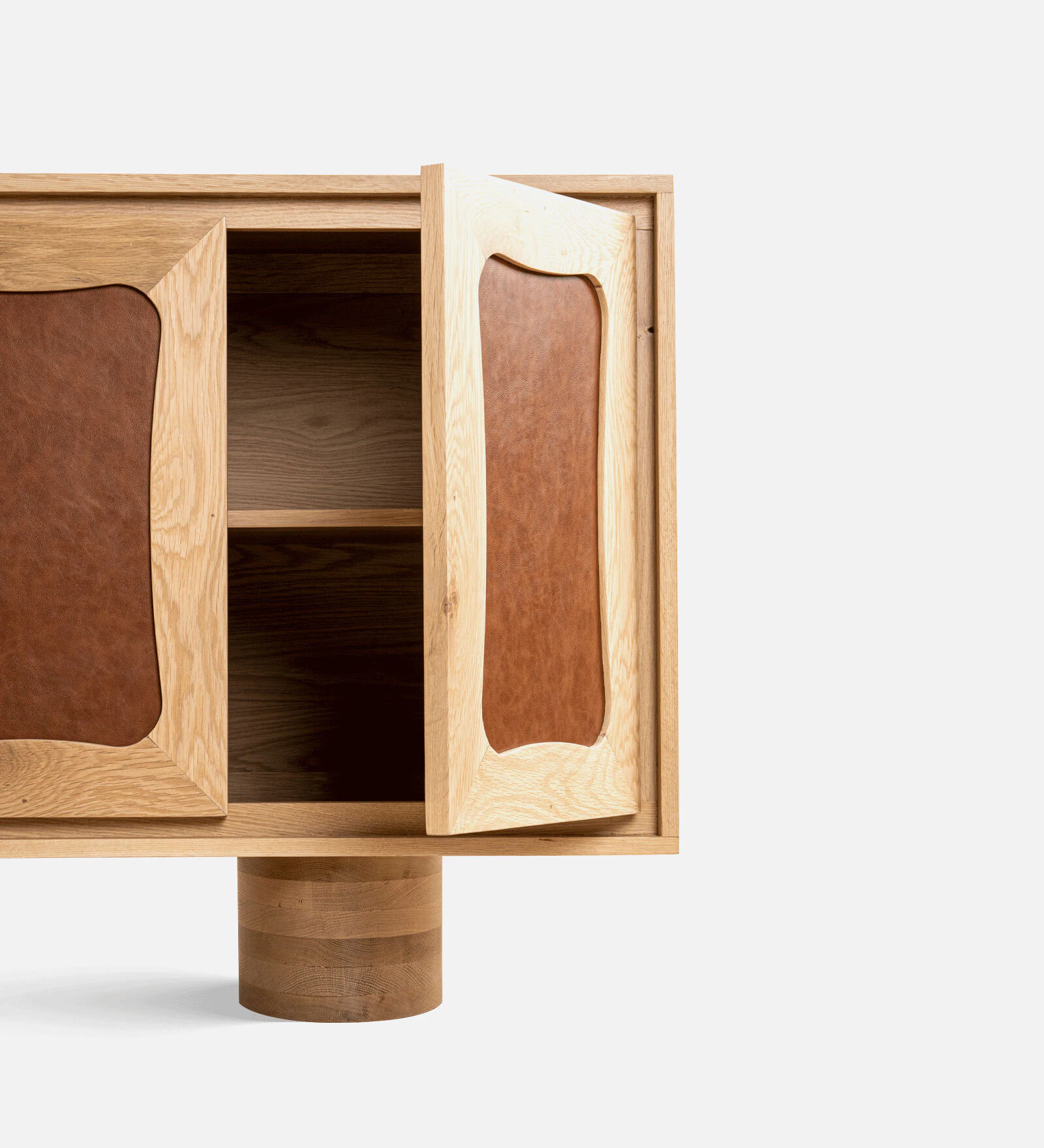 Evoric Solid Wood Contemporary Cabinet with Spacious Compartments - Image 3