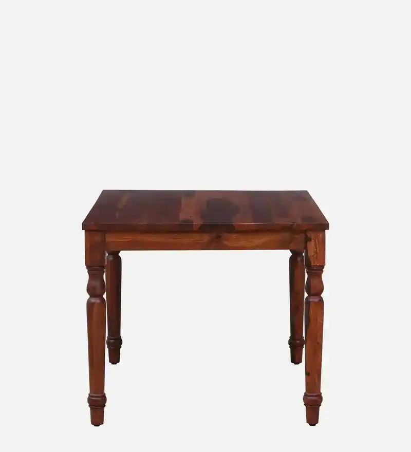Fenwick Solid Sheesham Wood Rectangular Dining Table with Thick Table Top - Image 4