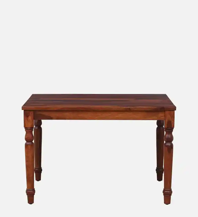 Fenwick Solid Sheesham Wood Rectangular Dining Table with Thick Table Top - Image 5