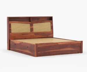 Florence Heritage Solid Sheesham Wood Storage Bed - Image 6
