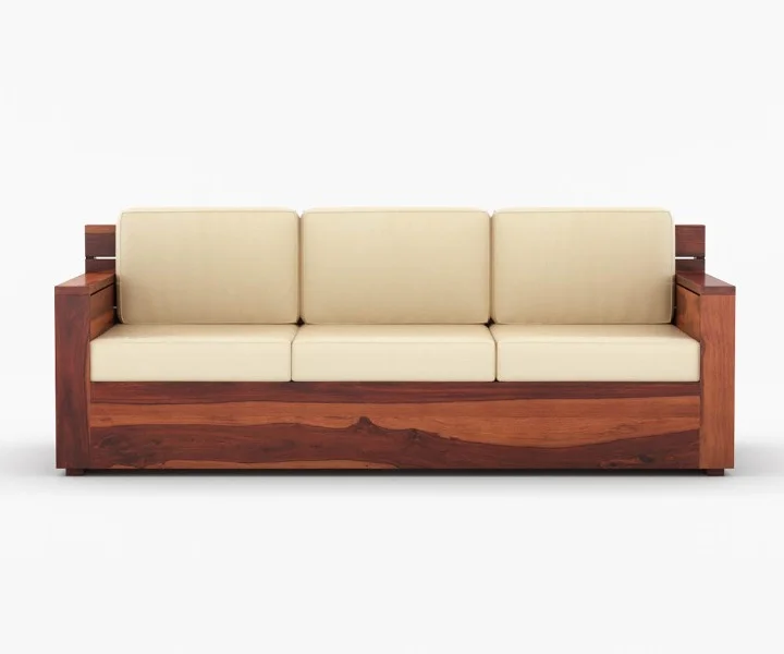 Forest Haven Solid Sheesham Wood Designer Sofa - Image 4