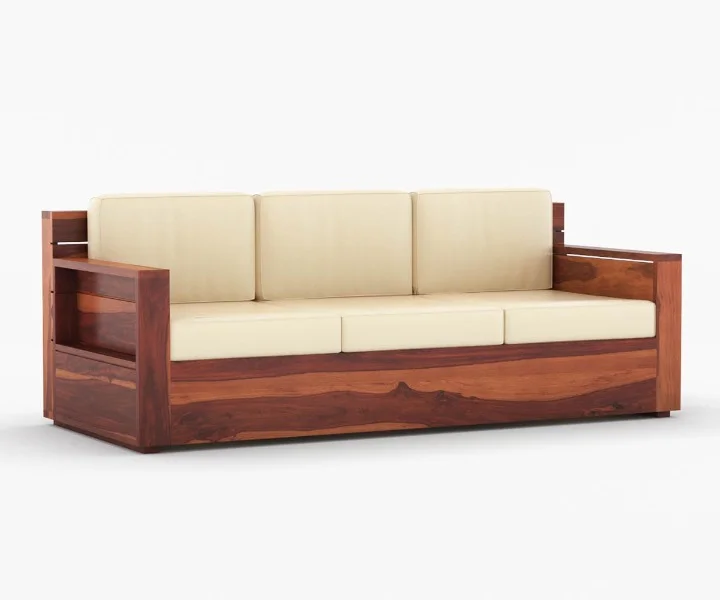 Forest Haven Solid Sheesham Wood Designer Sofa - Image 5