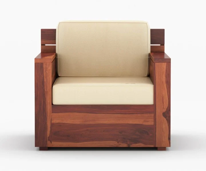 Forest Haven Solid Sheesham Wood Designer Sofa - Image 6