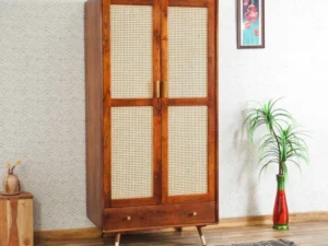 Handcrafted Solid Sheesham Wood Wardrobe