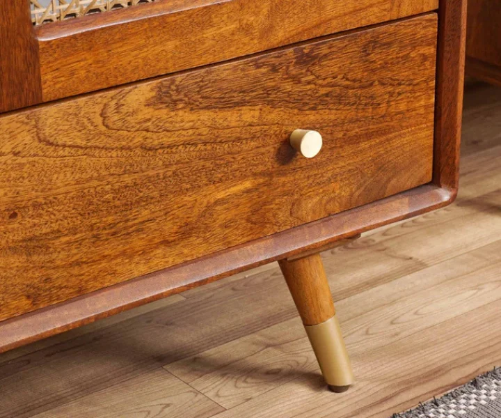 Handcrafted Solid Sheesham Wood Wardrobe - Image 2