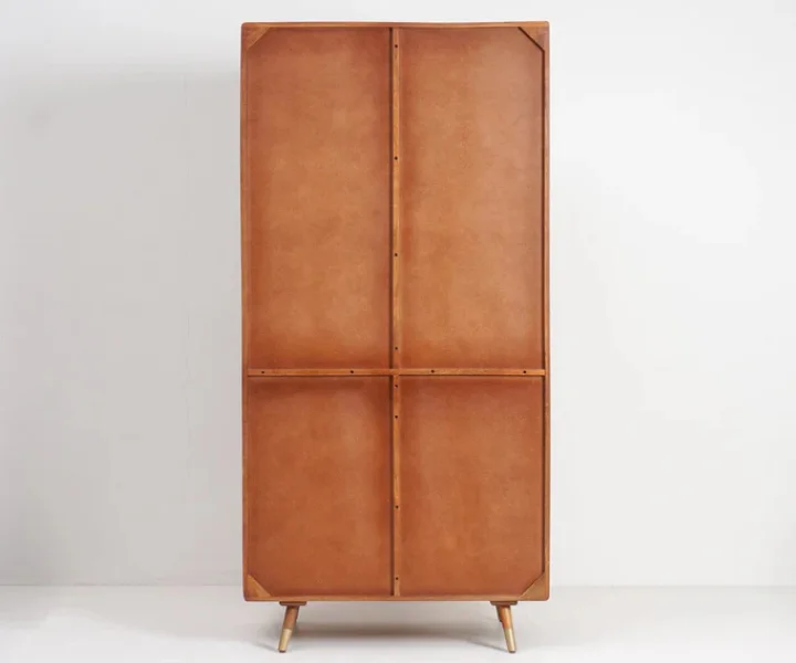 Handcrafted Solid Sheesham Wood Wardrobe - Image 7
