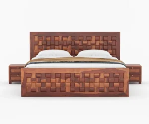 Harmony Elegant Solid Wood Bed with Box Storage - Image 7
