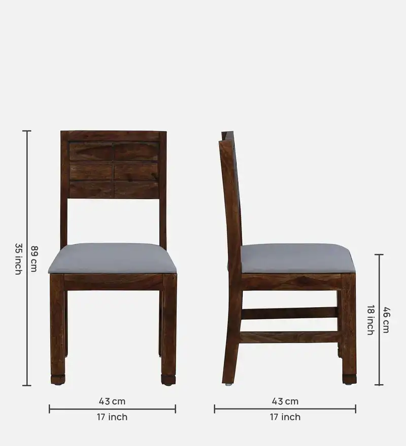 Harmony Handcrafted Sheesham Wood Dining Chair - Image 4