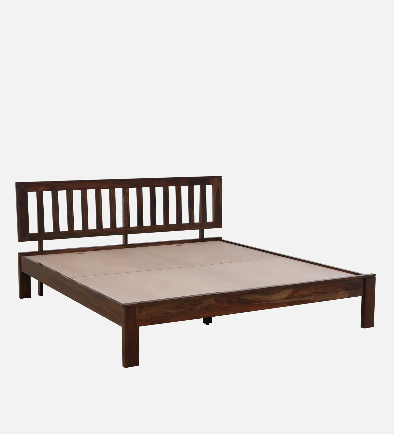 Havelo Handcrafted Solid Sheesham Wood Double Bed Frame - Image 2