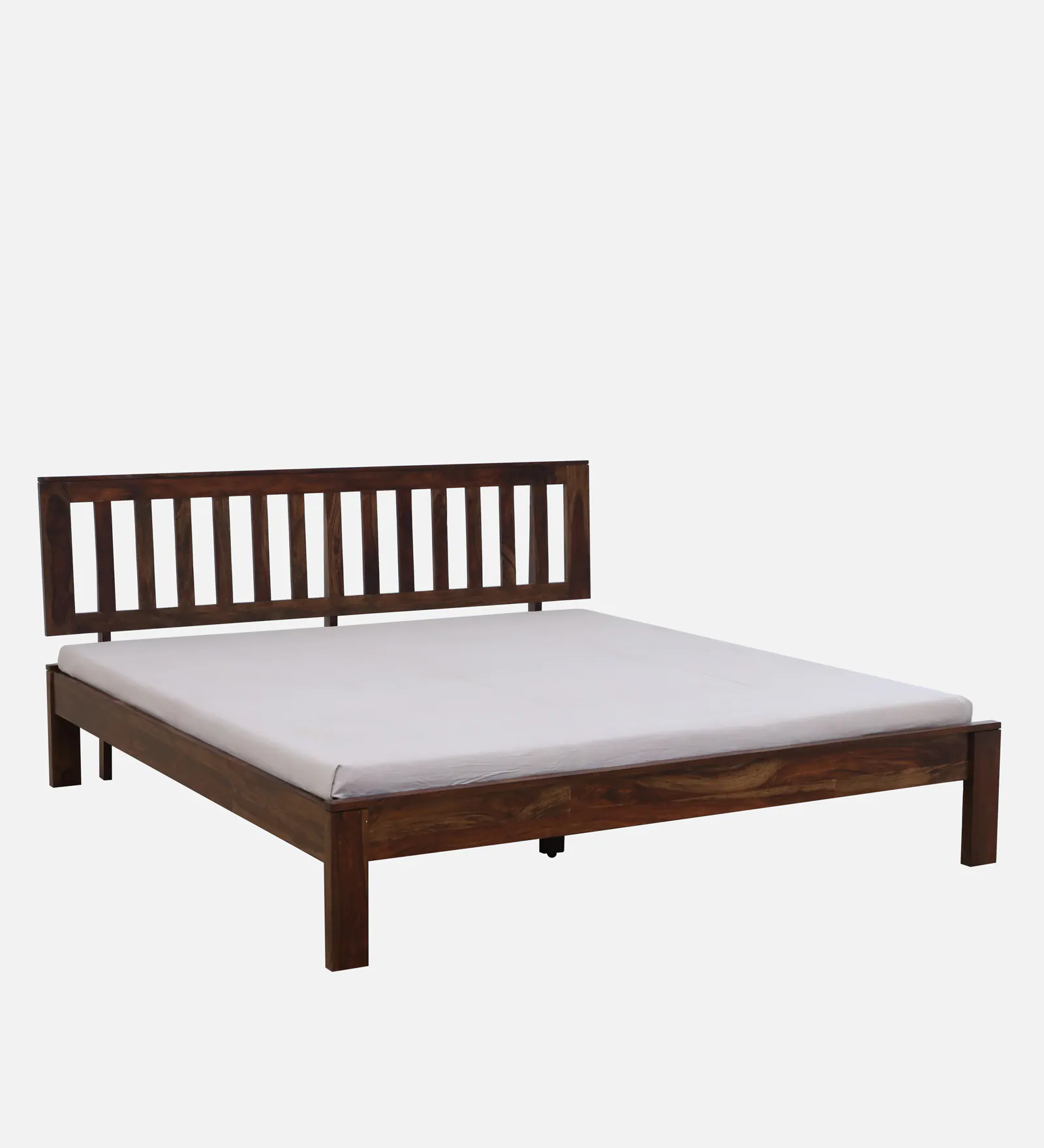 Havelo Handcrafted Solid Sheesham Wood Double Bed Frame - Image 6