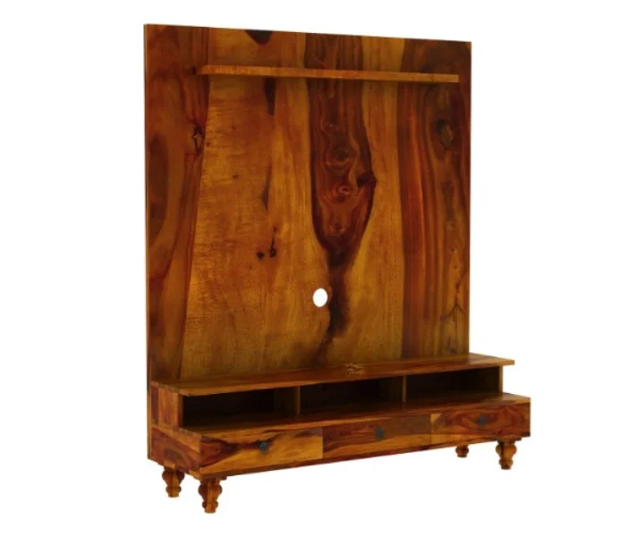 Haven Modern Solid Sheesham Wood TV Console - Image 3