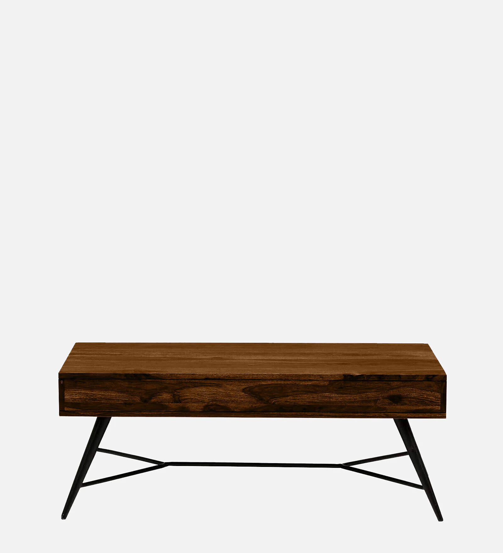Havenridge Sheesham Wood Coffee Table with Spacious Storage Shelf - Image 5