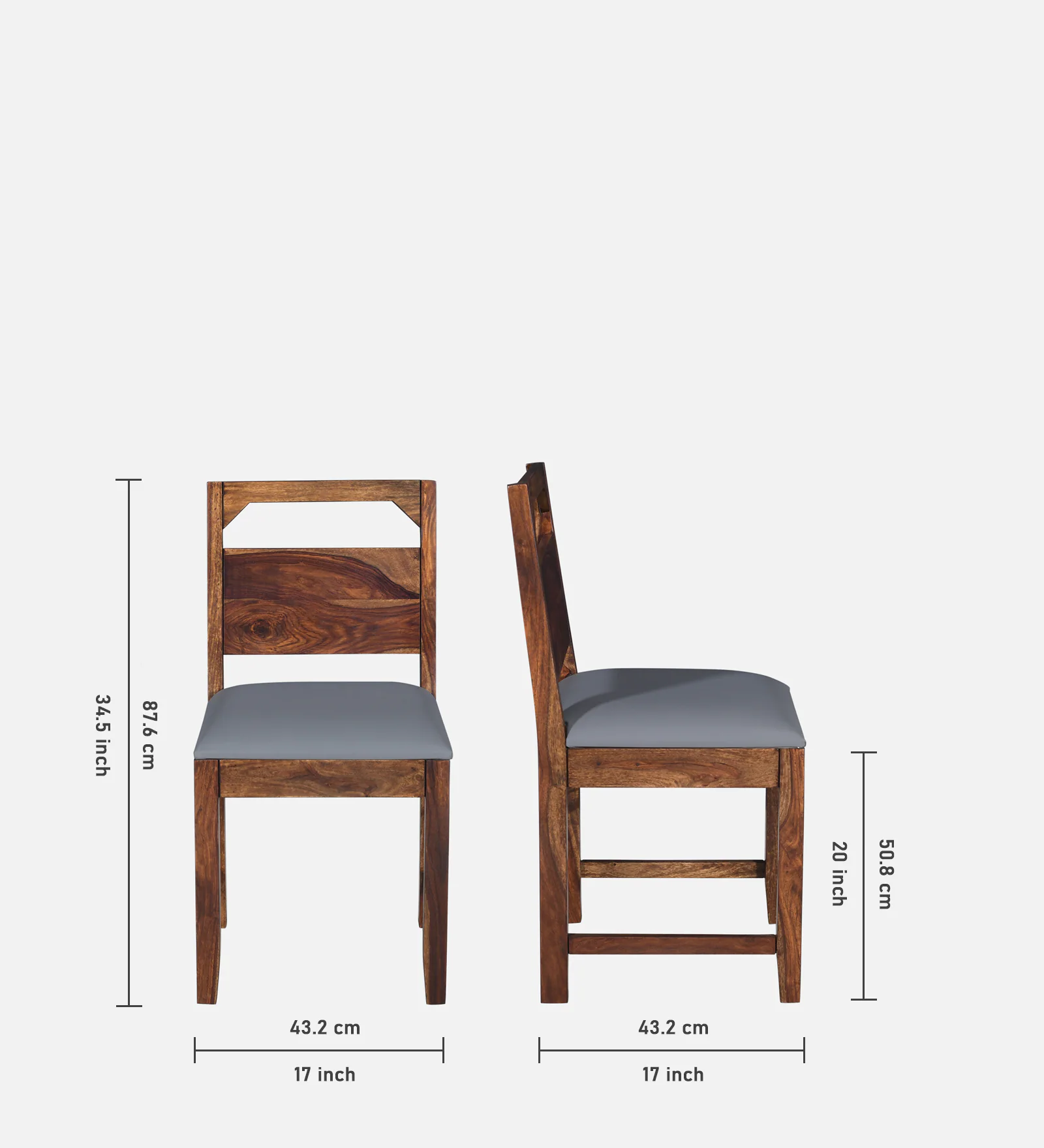 Hensley Solid Sheesham Wood 6 Seater Dining Set in Provincial Teak Finish - Image 2