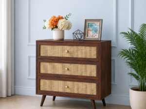 Heritage Luxe Sheesham Wood Storage Side Board Cabinet.