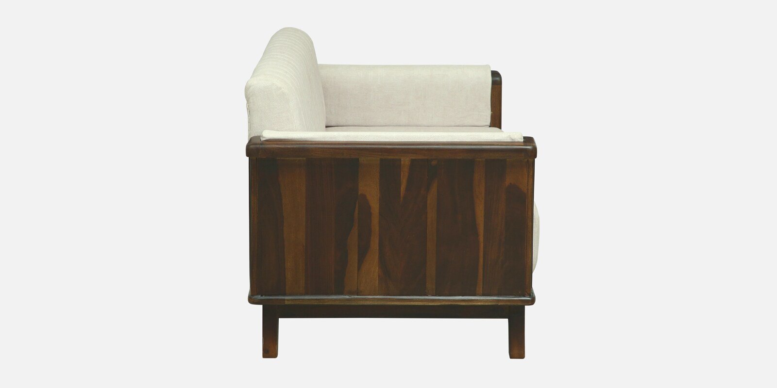 Heritage Luxe Wooden 2 Seater Sofa with Contemporary Armrest Design - Image 5