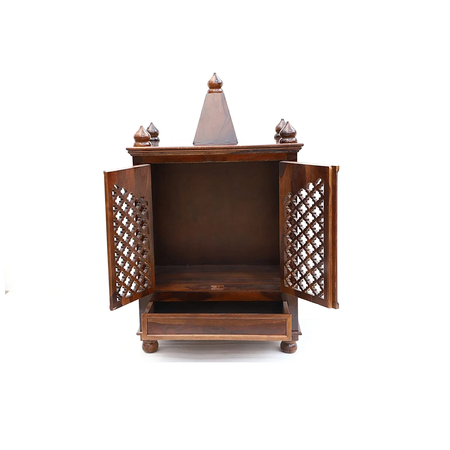 Heritage Royale Solid Wood Home Temple with Utility Storage Drawer - Image 3