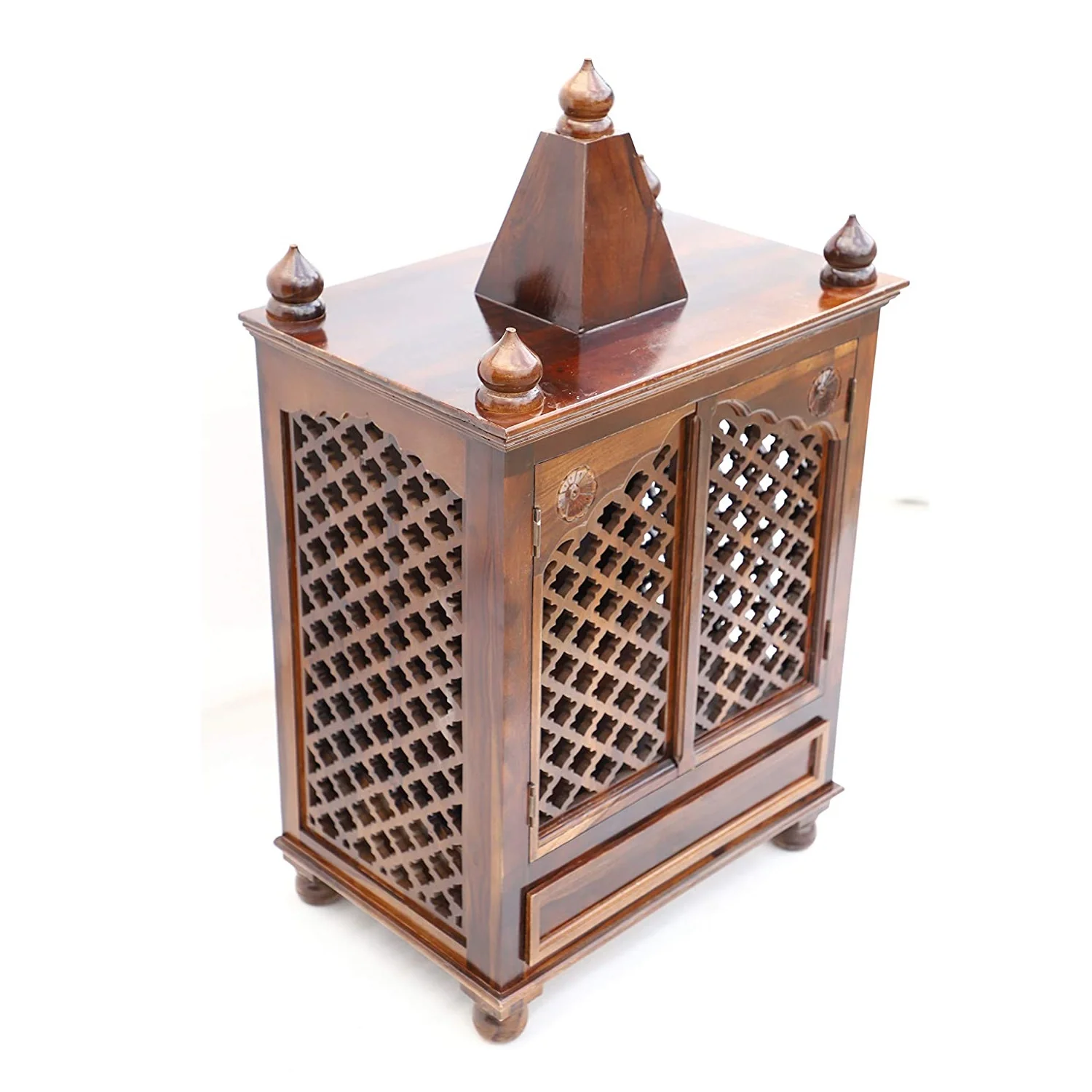 Heritage Royale Solid Wood Home Temple with Utility Storage Drawer - Image 6