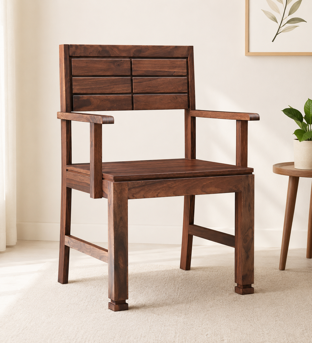 Heritage Solid Sheesham Wood Dining Chair
