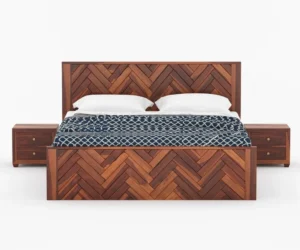 Imperial Handcrafted Sheesham Wood King Size Storage Bed - Image 5