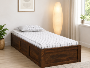 Imperial Handcrafted Sheesham Wood Single Bed for Premium Interiors