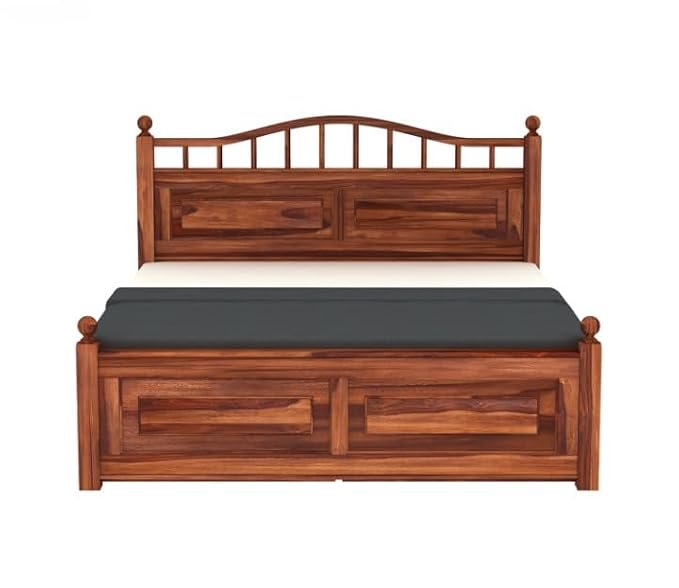 Imperial Luxury Wooden Storage Bed with Built-in Storage Compartments - Image 3
