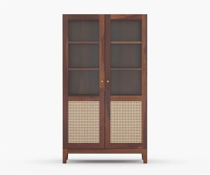 Imperial Solid Sheesham Wood Modern Display and Book Storage Shelf - Image 2