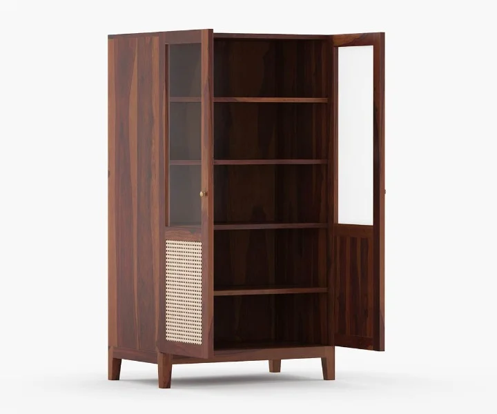 Imperial Solid Sheesham Wood Modern Display and Book Storage Shelf - Image 4